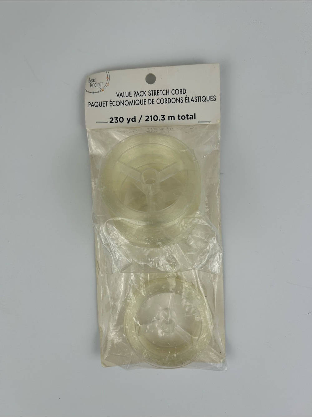 Bead Landing Clear Stretch Cord 230 Yards Value Pack 4 rolls New